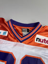 Vintage Puma #20 American Football Jersey – White & Orange Graphic Sports Tee (2XL)