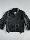 AMI Major League Black Leather Jacket (XL)