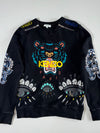 Kenzo | Tiger Eyes Zip Shoulder Sweatshirt Black | (S)
