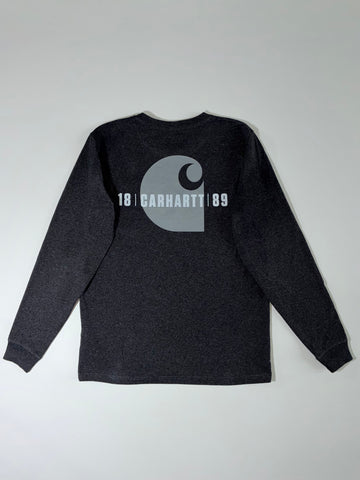 Carhartt Charcoal Long Sleeve Pocket Tee (L)