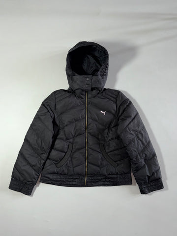 Puma Black Hooded Down Puffer Jacket – Women’s (S/M)