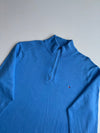 Tommy Hilfiger Sky Blue Premium Cotton Quarter-Zip Sweater (XL)