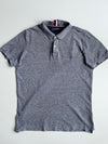 Tommy Hilfiger Cotton Linen Polo Shirt – Grey Melange (L)
