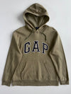 Gap Olive Arch Logo Fleece Hoodie (M)