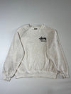 Stüssy London Raglan Crewneck Sweatshirt – Heather Grey (L/XL)