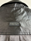 Y2K Simpson Australia Faux Leather Trim Shirt  Pu leather blend (L)