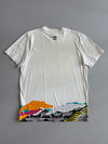 Adidas Originals | White Trefoil Abstract Print Tee (M)