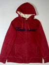 Timberland Sherpa-Lined Full-Zip Hoodie – Red (S)