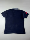 Tommy Hilfiger Polo with Chambray Collar – Black (2XL)