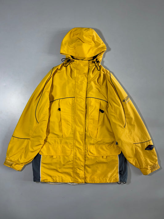 Columbia | Hooded Rain Jacket Yellow Women's  | (XL)