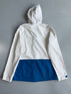 Adidas Striped Hooded Track Jacket White/Blue (XS)