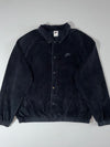 Nike Black Corduroy Snap-Button Jacket (2XL)