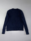 Polo Ralph Lauren Navy Cable Knit Crewneck Sweater (S)
