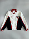 Chicago Bulls NBA Vintage 90s Snap Button Varsity Bomber Jacket (L)