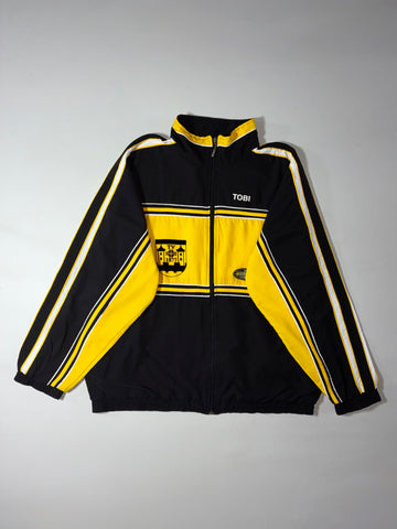 Vintage Jako TV 1877 German Club Track Jacket Black Yellow (3XL/4XL)