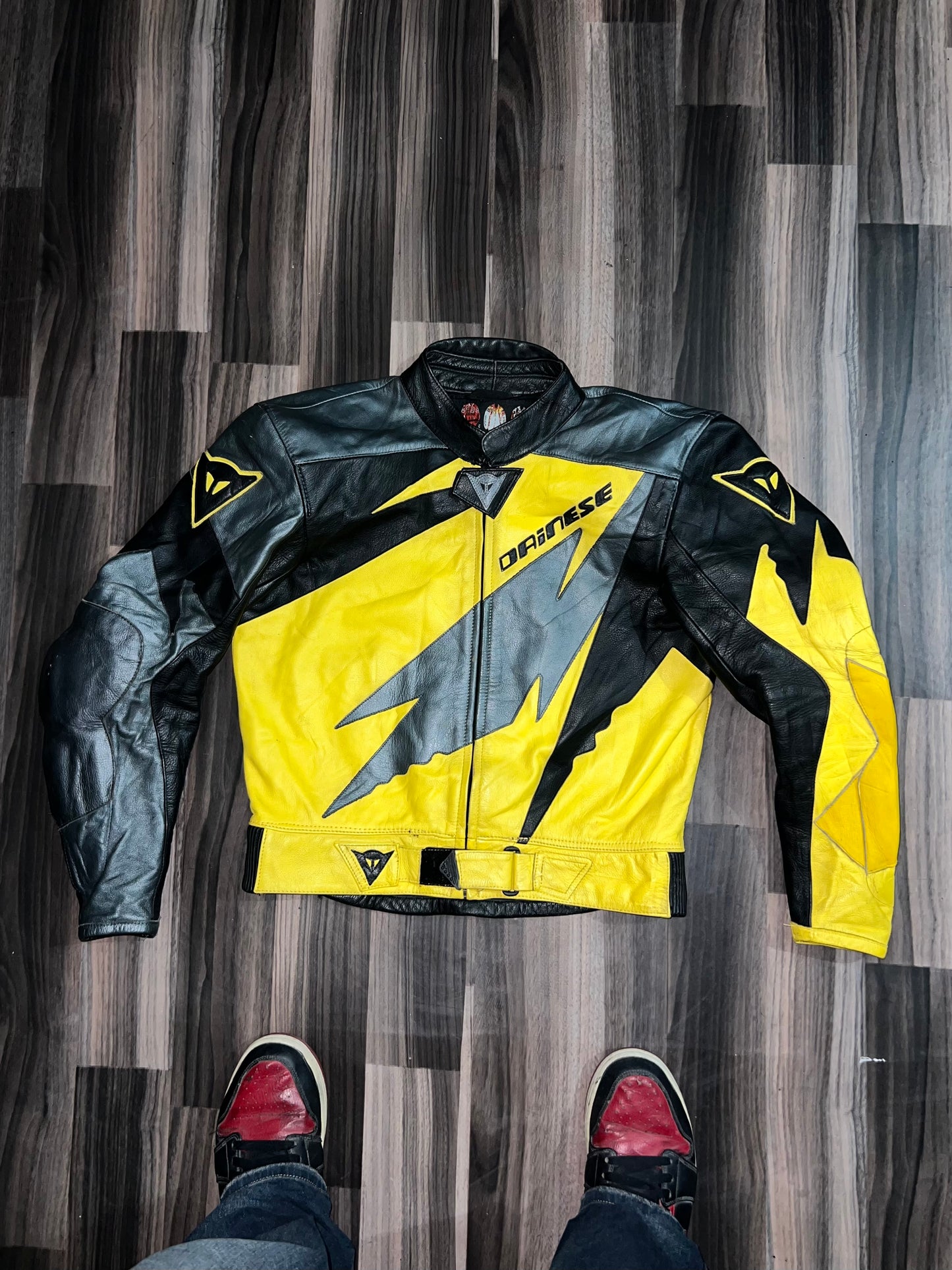 ZDAINSE Original Leather Biker Jacket (RARE) with padding (S)