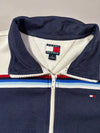 Vintage Tommy Hilfiger Striped Track Jacket – Navy/White (S)
