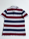 Tommy Hilfiger Rugby Polo Grey/Maroon/Navy Stripe (XL)