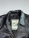 AMI Major League Black Leather Jacket (XL)
