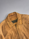 Timberland Weathergear | Tan Suede Leather Bomber Jacket (M)