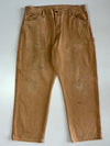 Dickies Distressed Tan Carpenter Pants (W:36|L:40)