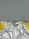 Vintage Nike White & Yellow Dri-FIT Basketball Shorts (W:30) (L:21)