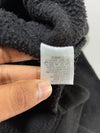 Giordano Black Fleece Hoodie – “G Athletics” Tonal Print  (L)