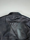 Dainese Black Leather Armoured Motorcycle Racing Jacket Padded (M)