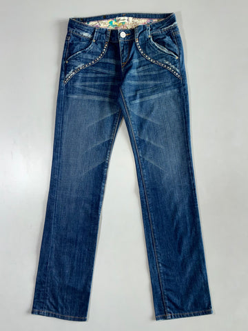 Fracomina Rhinestone-Pocket Bootcut Women’s Jeans (W:30|L:43)