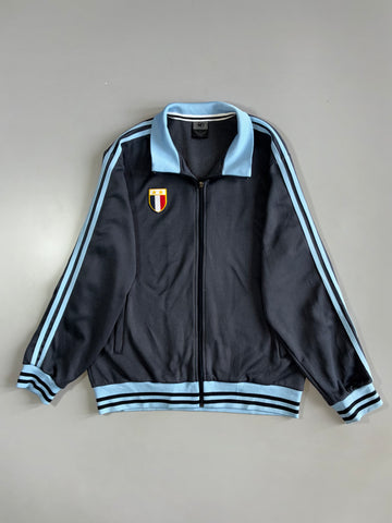 Vintage Football Shield Track Jacket | Navy/Sky Blue (L)