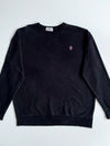 BAPE A Bathing Ape Ape Head Logo Black Crewneck Sweatshirt (XL)