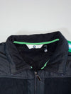 BMW Golfsport Fleece Full-Zip Jacket – Black w/ Green Stripe (L)