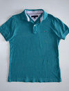 Tommy Hilfiger Short Sleeve Pique Polo Teal (M)