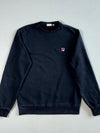 Fila Box Logo Patch Crewneck Sweatshirt – Black (S)