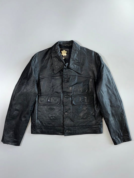 Etches Leder Premium Original Leather Jacket (M)