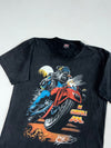 Vintage P.K. Sports “Be Careful! Dog” Biker Bulldog Graphic Tee – Black (L)