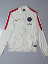Nike PSG Paris Saint-Germain Fly Emirates Track Jacket – White/Red, (S)
