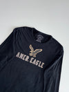 American Eagle Outfitters Athletic Fit Graphic Long Sleeve – Black (M)