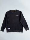 National Geographic Black Embroidered Logo Crewneck Sweatshirt – (L)