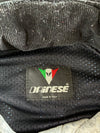 Dainese Gore-Tex Black & Maroon Motorcycle Jacket – Reflective Stripes, Made in Italy (2XL)