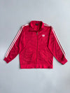 Adidas Trefoil Track Jacket | Red White | Vintage 90s (M)