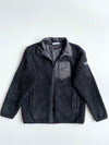 Reebok Classic Black Sherpa Fleece Zip Jacket (M)