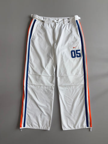 Nike Vintage White Striped Track Pants (W:36) (L:43)