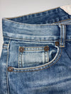 Vintage Y2K Bird & Floral Embroidered Baggy Jeans (W:33) (L:42)