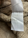 FILA Cream Sherpa Fleece Full-Zip Hoodie (XL)