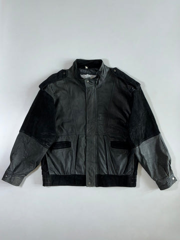 Roger David R.D. Motorcycle Riders Leather Jacket (2Xl)