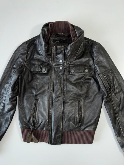 ZZara Minimal Original Leather Jacket (XS)