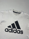 Vintage Adidas White Big Logo Graphic Tee (L)