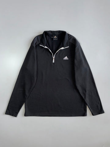 Adidas | 1/4 Zip Fleece Pullover | Black (M)