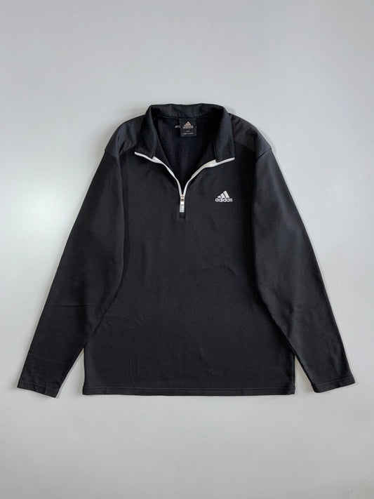 Adidas | 1/4 Zip Fleece Pullover | Black (M)